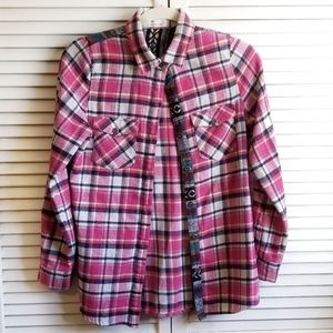 Love Tree Flannel with Aztec prints